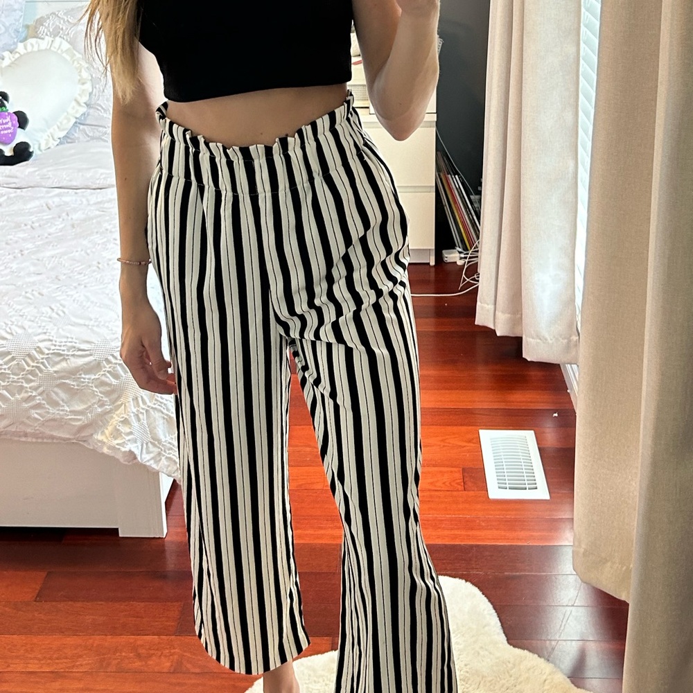 Dynamite Satin Wide Leg Pants